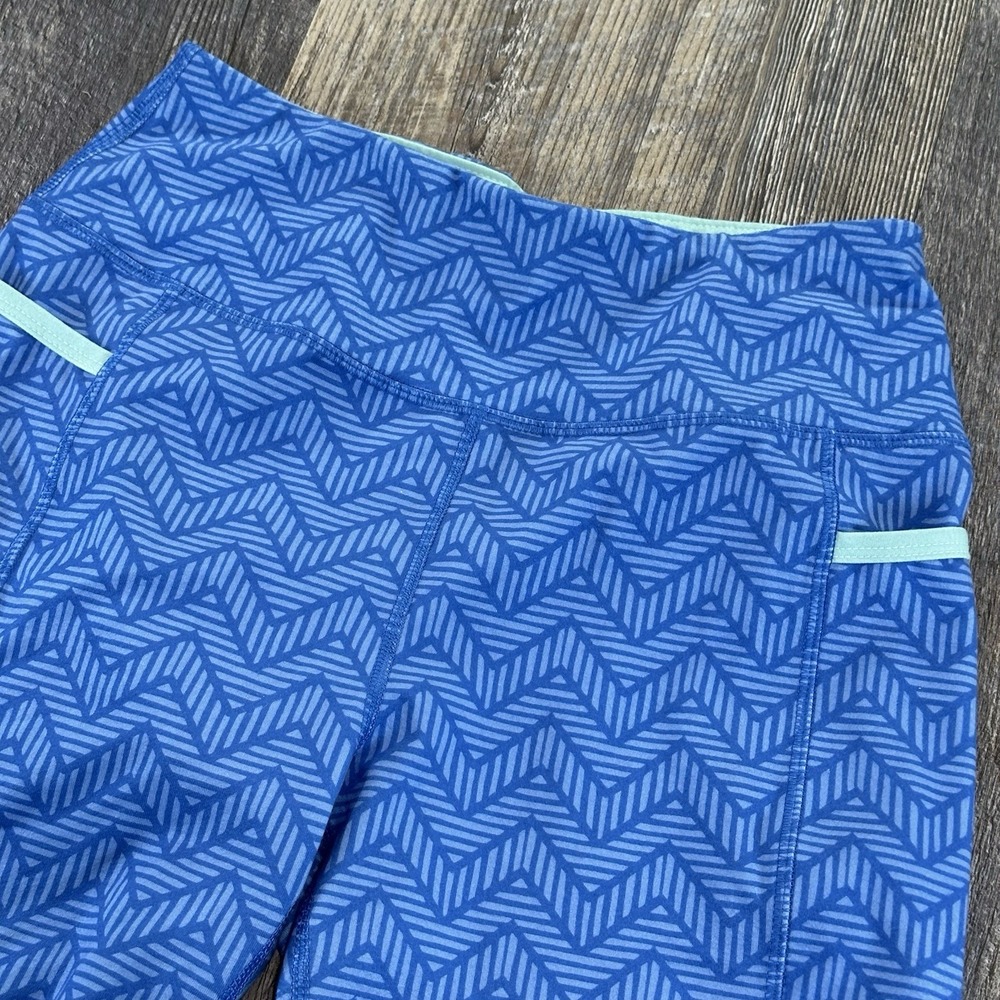 Vineyard Vines Women's Blue Spandex Performance Shorts Tights Bike Yoga Run Sz S - Picture 3 of 14